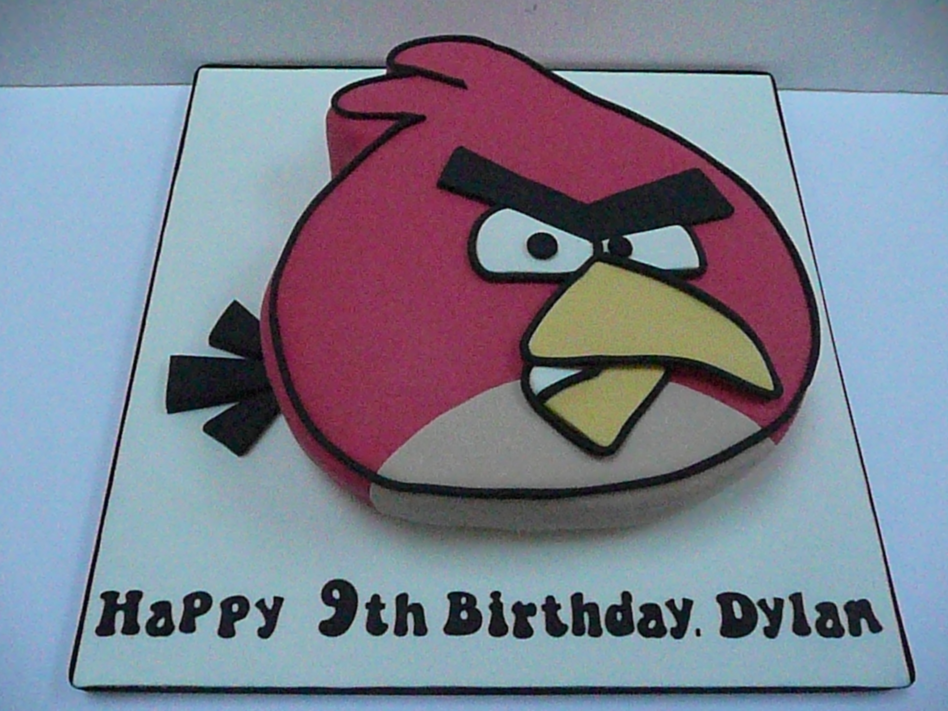 Angry Birds Fondant Birthday Cake For Boys - Bakersfun
