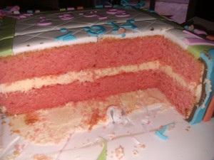 Baby shower cake - its a girl!